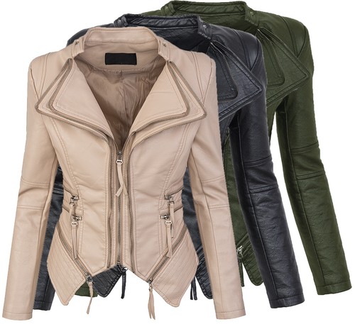 Damen kunstleder jacke - damen,