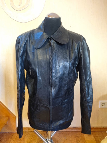 Damen biker lederjacke schwarz - lederjacke,