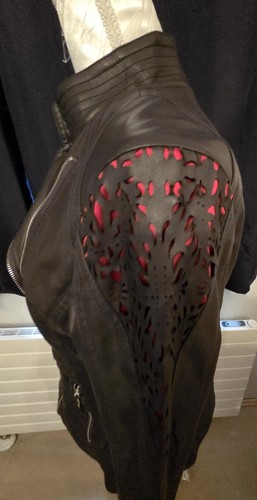Biker jacke lederoptik mit - jacke,