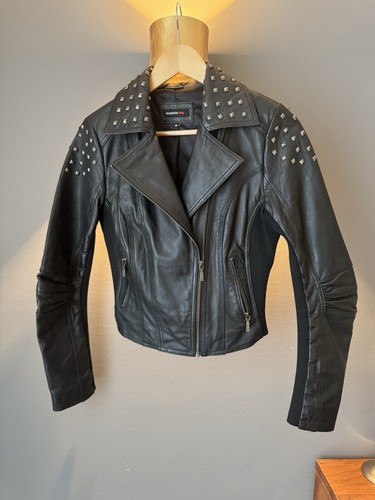 Biker lammnappa lederjacke - biker,