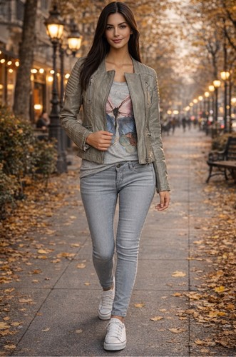 Lederjacke biker jacke uvp - lederjacke,