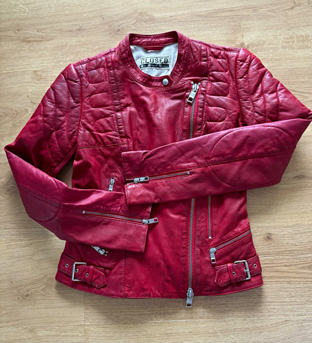 Closed damen lederjacke - closed,