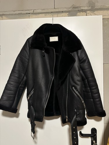 Zara lederjacke gefüttert - lederjacke, s