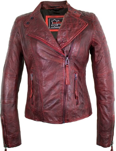 Damen lederjacke aus - lederjacke, echtem