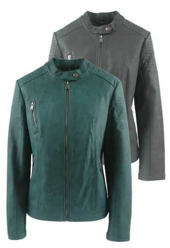 Damen kunstlederjacke - damen,