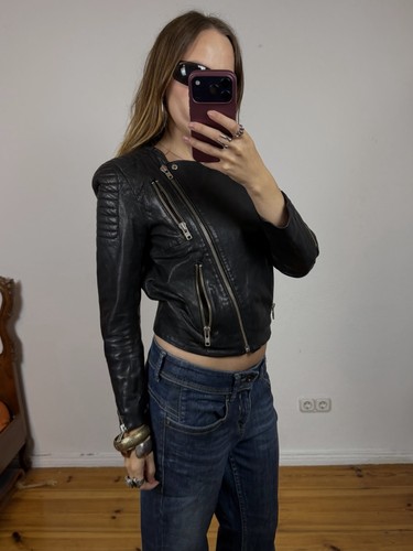 Damen biker lederjacke - h&m,