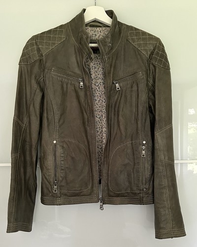 Vintage lederjacke - lederjacke, in