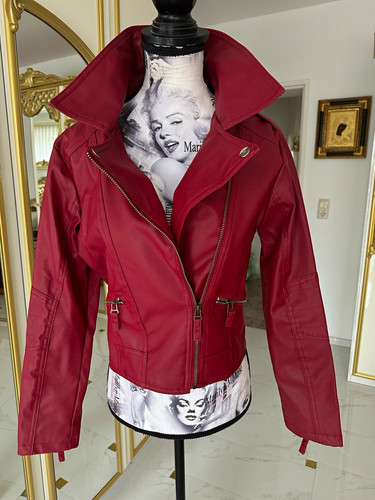 Zara lederjacke bikerstyle m - lederjacke, s/m